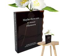 Vase de Livre pour Fleurs - Durable, Polyvalent, vasse de Livre Transparent en Acrylique, vasee Transparent pour pièce maîtresse d'étagère | Arrangement Floral Parfait pour Chaque Instant