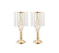 Vase de mariage supports de fleurs en cristal 49 cm pour décoration 12 PCS