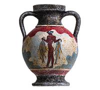 Vase De Poterie en Céramique Fait Main De Pêcheur D'amphore Minoenne du Grec Ancien Petit