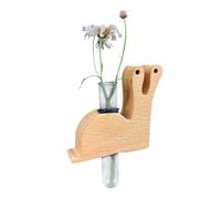 Vase de propagation de voiture, diffuseur d'aromathérapie en bois, support hydroponique en hêtre avec design rechargeable, clip de parfum esthétique pour décoration de voiture, van, camping-car