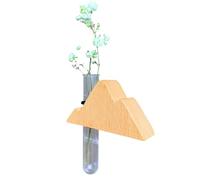 Vase de Propagation pour Voiture, Distributeur d'air Parfumé Réutilisable pour Véhicule, Décor en Bois Hydroponique Automobile Élégant pour Hommes Et Femmes