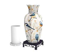 Vase de Puzzle 3D for Adultes, Vase Conception d’Oiseaux et Plantes à l’Aquarelle, Bricolage avec Support, décoration intérieure inspirée la Nature, Cadeau Pendaison crémaillère