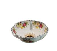 Vase de salle de bain en céramique - En forme de pivoine - Design en porcelaine sur comptoir - Lavabo pour bar et garde-robe - Bol chinois