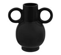 Atmosphera Vase en céramique jja 196735 oreilles 22 cm Noir