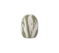 Vase déco D23,5xH30,5 cm en grès vert Adalena