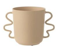 Vase Déco en Aluminium Julien 34cm Beige Beige G