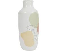 Vase Déco en Céramique "Poésie" 29cm Blanc Blanc G