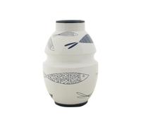 Vase Déco en Céramique "Poissons" 24cm Multicolore