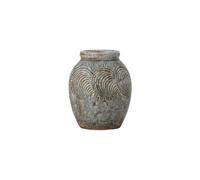 Vase déco en terre cuite vert H22 Damian