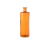 Vase Déco en Verre "Bouteille" 74cm Orange