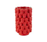 Vase Déco Fruits "Fraises" 32cm Rouge