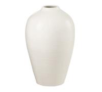 Vase Déco Poterie ""Ying"" 35cm Blanc
