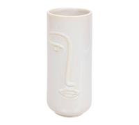 Atmosphera – Vase visage Soleya – Céramique H25 cm – Blanc