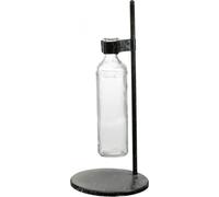 Vase décoratif avec support métallique noir design vintage pour fleurs séchées et fleurs en soie Ø16cm