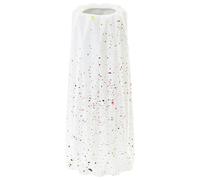 Vase Décoratif Blanc en Céramique 23 cm en Forme de Cercle Minimaliste Amaliada