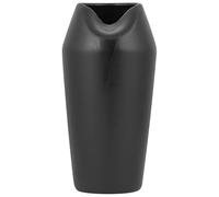 Vase Décoratif de Forme Abstraite fabriqué en Grès Noir 33 cm de Hauteur au Style Contemporain Beliani