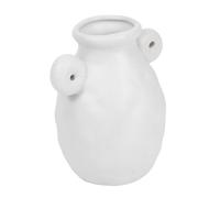 Vase Décoratif en Céramique Blanche à Deux Anses Style Nordique | Fleurs Fraîches, Composition Hydroponique, Pièce Unique, Décoration Intérieure Maison