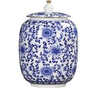 Vase décoratif en émail, Ginger Jar Decorative Ancient Chinese Imperial Enamel Porcelain Vase Temple Jars Tea Storage