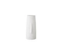 Vase décoratif en grès blanc, à poser, grand, moderne, avec protubérance - Bloomingville, Alban - 18x18x40 cm