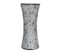 London Boutique Vase décoratif en mosaïque Scintillant - Cadeau - Noir