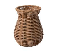 Vase décoratif en rotin tissé pour fleurs séchées pour la maison et le bureau, durable et imperméable, décoration en osier, fleur en osier