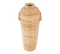 Vase Décoratif en Rotin Tressé 50 cm Naturel Boho Rustique Elatia