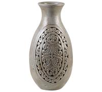Vase Décoratif en Terre Cuite Gris Style Antique Fait Main Amphore Boho Megara