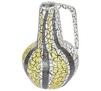 Vase Décoratif en Terre Cuite Multicolore Finition Laquée 34 cm Fait Main pour F