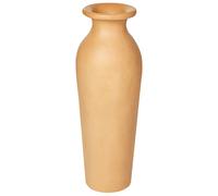 Vase Décoratif en Terre Cuite Orange Finition Laquée 60 cm Fait Main pour Fleurs