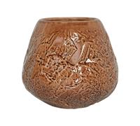 Vase Décoratif Grès Imperméable Fleurs Accessoires Marron Betta