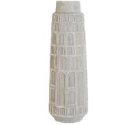 Vase décoratif - HOME ESPRIT - Blanc - Résine - 18 x 18 x 52 cm - Style contemporain