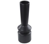 Vase Décoratif Noir en Céramique 20 cm en Forme de Quille Récipient Minimaliste