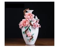 Vase Décoratif Nouveau Vase en céramique de Style Chinois Ornements Maison Salon décorations d'armoire à vin Vase à Fleurs Moderne(A)