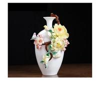 Vase Décoratif Nouveau Vase en céramique de Style Chinois Ornements Maison Salon décorations d'armoire à vin Vase à Fleurs Moderne(B)