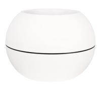 Vase décoratif RIVIERA, plastique blanc, style contemporain, rond, 50cm