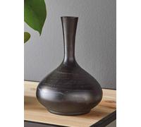 Vase décoratif "Solifleur" en bois, noir, vase en bois, vase à fleurs, vase de table, vase