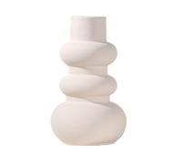 Vase décoratif Vase en céramique Blanc Pur, Composition Florale Simple, pièces décoratives for la Maison pour la décoration intérieure