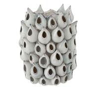 Vase Design "Anémone Céramique" 32cm Bleu