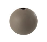 Vase Design Boule Céramique 18cm Gris Foncé