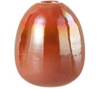 Vase Design Boule Verre 17cm Rouge Rouge G