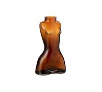 Vase Design Corps Elea en verre 24,5cm Marron