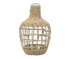 Vase Design Dame Jeanne Tressée 25cm Naturel