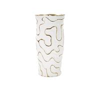 Vase Design en Céramique "Adore" 32cm Blanc