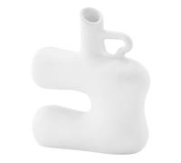 Vase Design en Céramique "Dity" 19cm Blanc