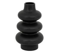 Atmosphera - Vase céramique Clothilde - Design en Dolomite - Noir 25 cm