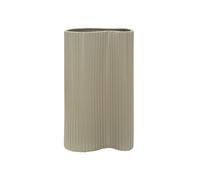 Vase Design en Métal "Frankfurt" 36cm Beige Foncé