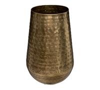 Atmosphera – Vase « Oasis » métal martelé doré H23 cm