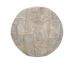 Vase Design en Résine "Elips" 36cm Or