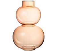 Vase Design en Verre "Boule" 28cm Orange Orange G