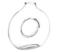 Vase Design en Verre "Circle" 25cm Transparent